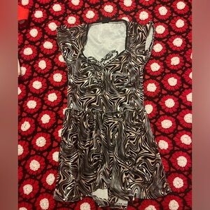 Trippy velvet dress/shorts